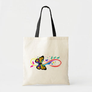 Bolsa Tote Autismo Sensibilização Borboleta e Sinal Infinito