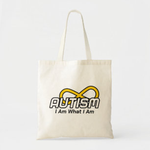 Bolsa Tote Autismo Simples com Nó Infinito e Legenda