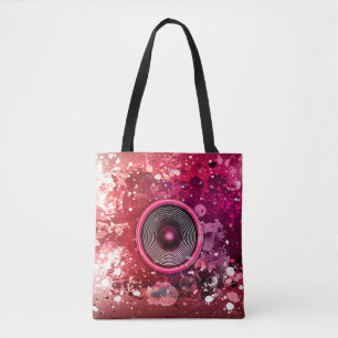 Bolsa Tote Auto-falante de música e decapantes de tinta