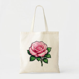 Bolsa Tote Autocolante rosa transparente