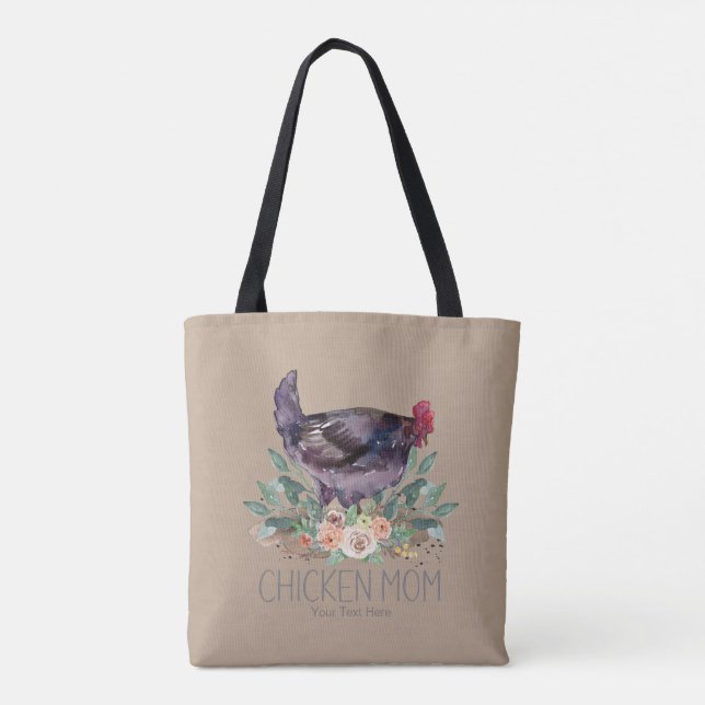 Bolsa Tote Autorização de cultivo de galinha-mãe biológica (Verso)