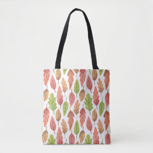 Bolsa Tote Autumn Deixa Watercolor: Nature Pattern.
