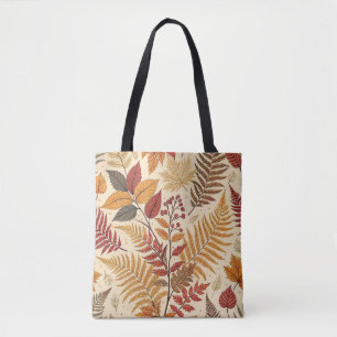 Bolsa Tote Autumn Foliage e Berries - Tons Terrestres Quentes
