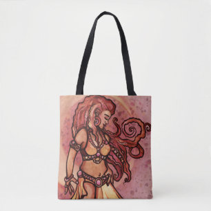 Bolsa Tote Autumn Moon Belly Dancer Goddese