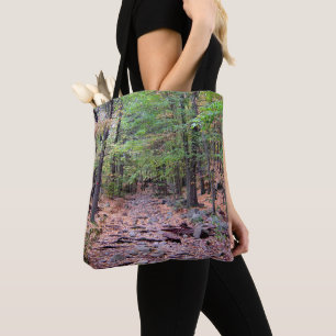 Bolsa Tote Autumn on Blue Colinas Reservation Red Dot Trail
