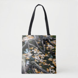 Bolsa Tote Autumn Otter Pond de Folhas
