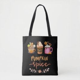Bolsa Tote Autumn Pumpkin Spice Café Halloween Tob Bag