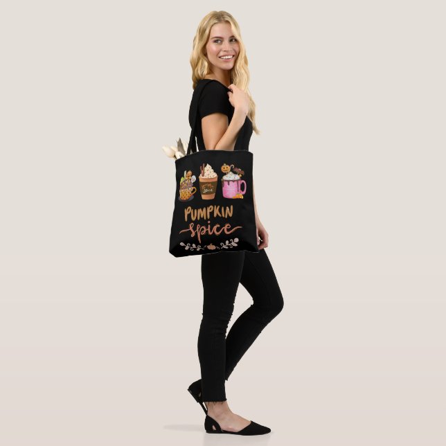 Bolsa Tote Autumn Pumpkin Spice Café Halloween Tob Bag (No(a) Modelo)
