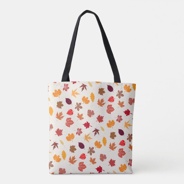 Bolsa Tote Autumn Vibes Cai Folhas (Verso)