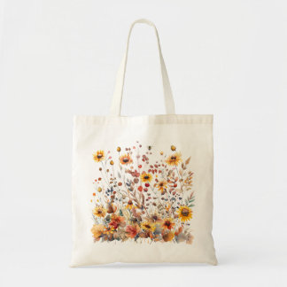 Bolsa Tote Autumn Wildflower Tote Bag Fall Lover