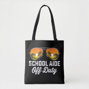 Bolsa Tote Auxiliar Escolar Fora de Serviço Óculos de Sol Últ