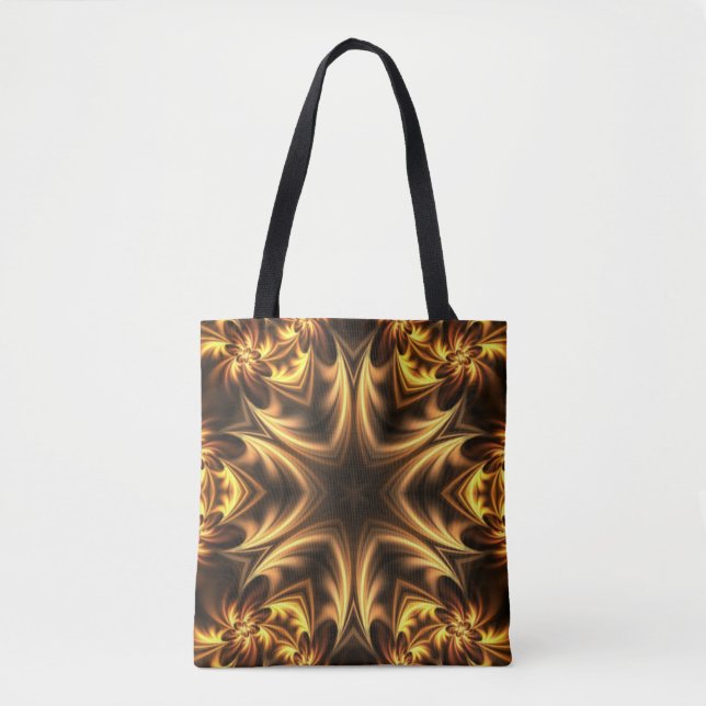 Bolsa Tote Avant-Garde ~ Dourado Russet Black 053 ~ (Frente)