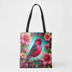 Bolsa Tote Ave Colorida Pousada em Galho