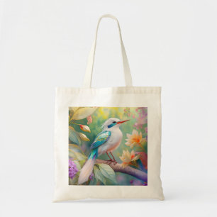 Bolsa Tote Ave de Fantasia com Asa de Azul Iridescente com To