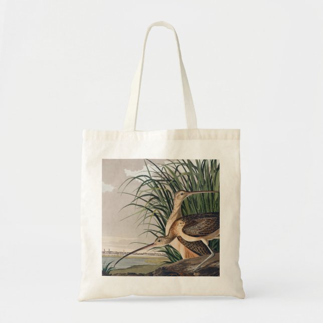 Bolsa Tote Ave-do-relvado-de-bico-longo-Audubon (Frente)
