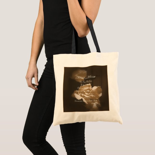 Bolsa Tote Ave Mary Prayer (Frente (produto))