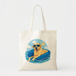 Bolsa Tote Aventura de barco de verão do Labrador Retriever