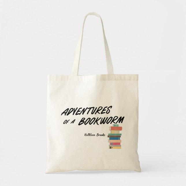 Bolsa Tote Aventuras de um Bookworm (Frente)