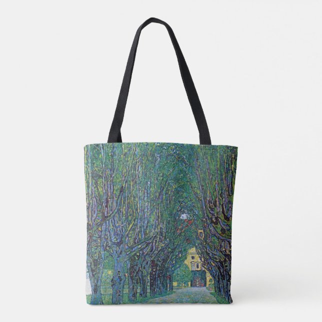 Bolsa Tote Avenue in Schloss Kammer Park por Gustav Klimt (Verso)