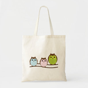 Bolsa Tote aves, cartoons, família