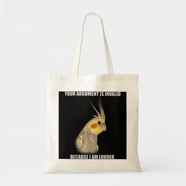 Bolsa Tote Aves da COCKATIEL Design de Cockatiels Engraçados (Frente)