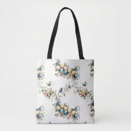 Bolsa Tote Aves de Páscoa Aquáticas e Primavera Floral