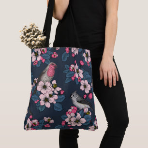 Bolsa Tote Aves e Blossomas