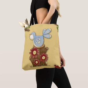 Bolsa Tote Aves primavera