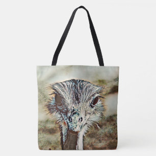 Bolsa Tote avestruz toony