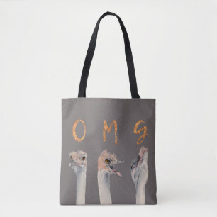 Bolsa Tote Avestruzes de OMG