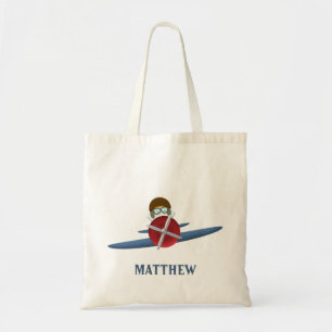 Bolsa Tote Aviador e seu avião