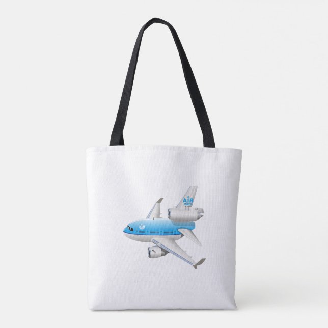 Bolsa Tote Avião de animação (Verso)
