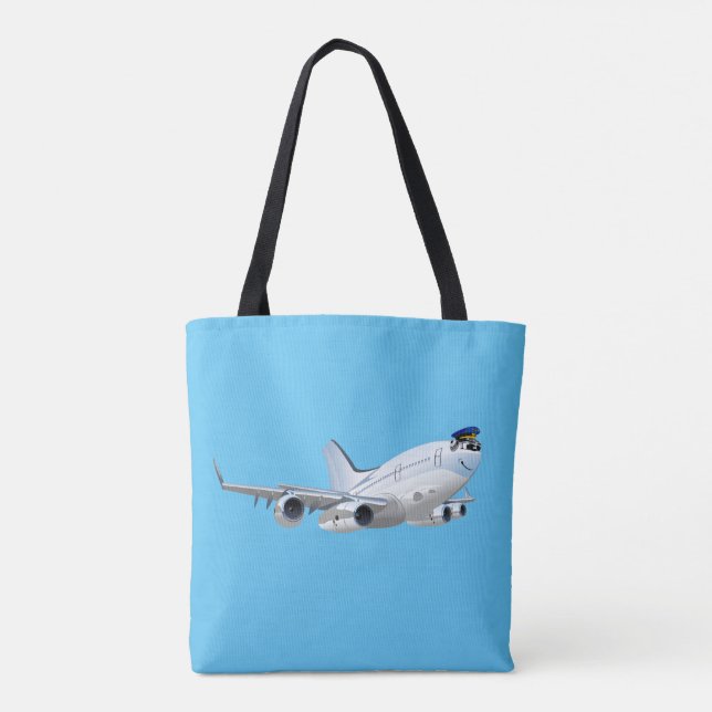 Bolsa Tote Avião de animação (Verso)