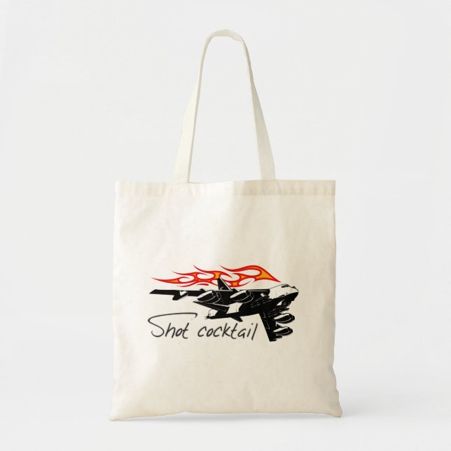 Bolsa Tote Avião de animação (Frente)