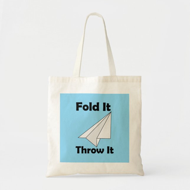 Bolsa Tote Avião de Papel Dobre e Lance  (Frente)