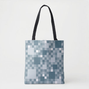 Bolsa Tote Avio Digital Pixelado Pequenos Quadrados