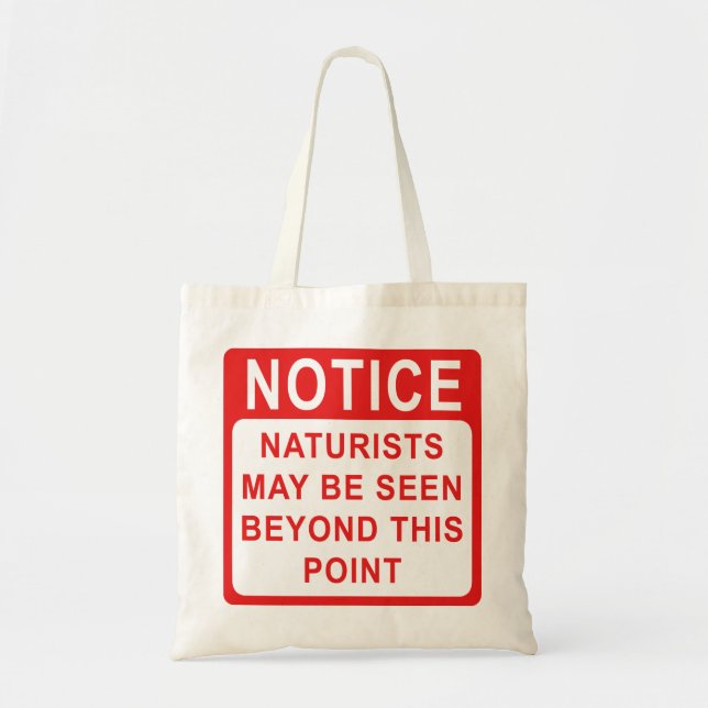 Bolsa Tote Aviso Naturista (Frente)