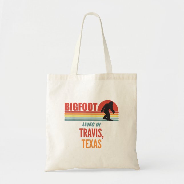 Bolsa Tote Avistamento de Bigfoot em Travis Texas  (Frente)