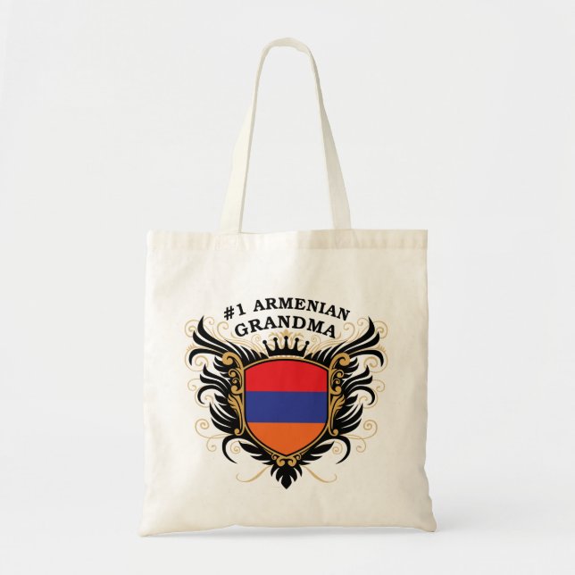 Bolsa Tote Avó arménia do número um (Frente)