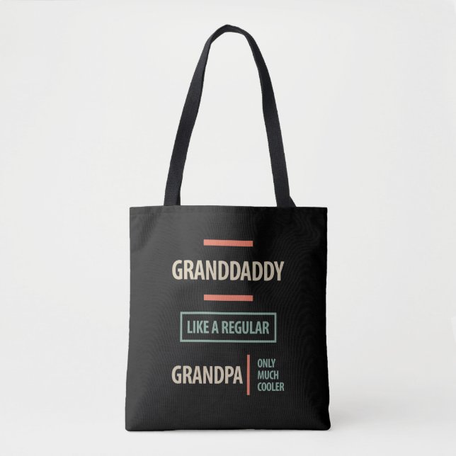 Bolsa Tote Avô como um vovô normal (Frente)