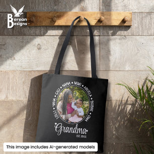 Bolsa Tote Avó Dia das Mães Personalizado Nana Mimi Gigi VÓ