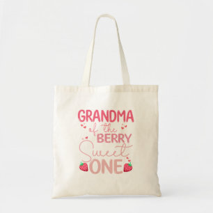 Bolsa Tote Avó Do Berry Sweet One Strawberry First Bi