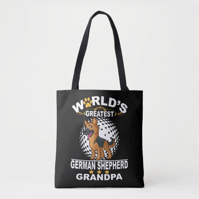 Bolsa Tote Avô do Grande German shepherd do Mundo (Frente)