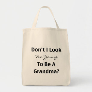 Bolsa Tote Avó jovem (personalizável)