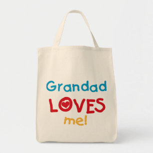 Bolsa Tote Avô me ama T-shirts e presentes