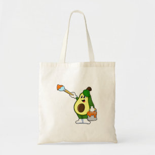 Bolsa Tote Avocado como Pintor com Pincel de Tinta
