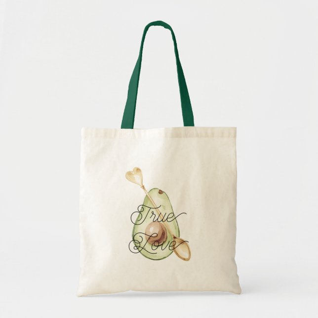 Bolsa Tote Avocado Heart Spoon True Love (Frente)