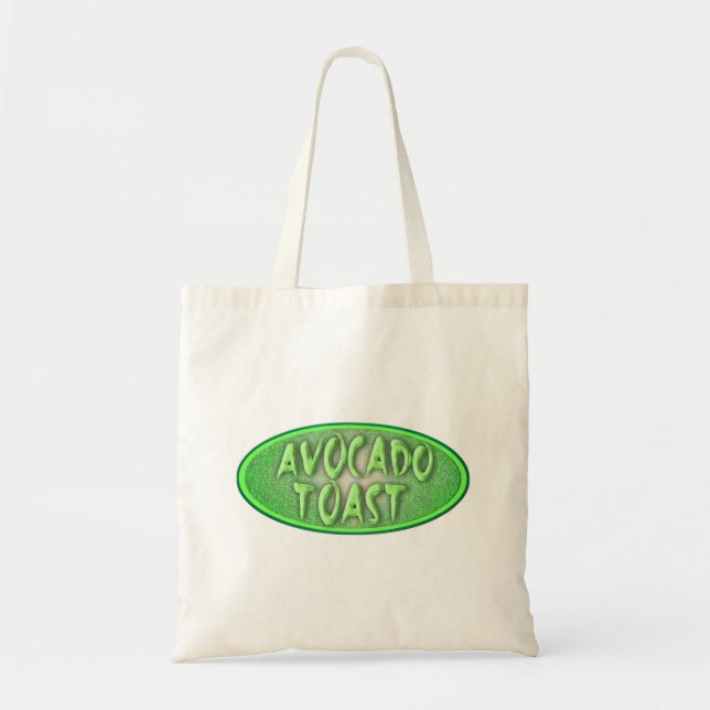 Bolsa Tote Avocado Toast Love Retro Decent Style (Frente)