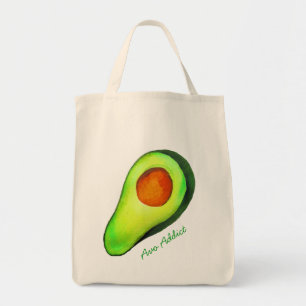 Bolsa Tote Avocado viciado em arte verde