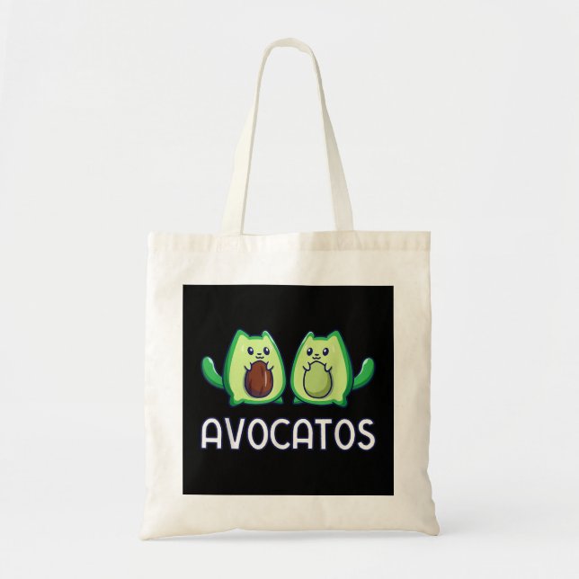 Bolsa Tote Avogato Avocado Cat Vegan (Frente)
